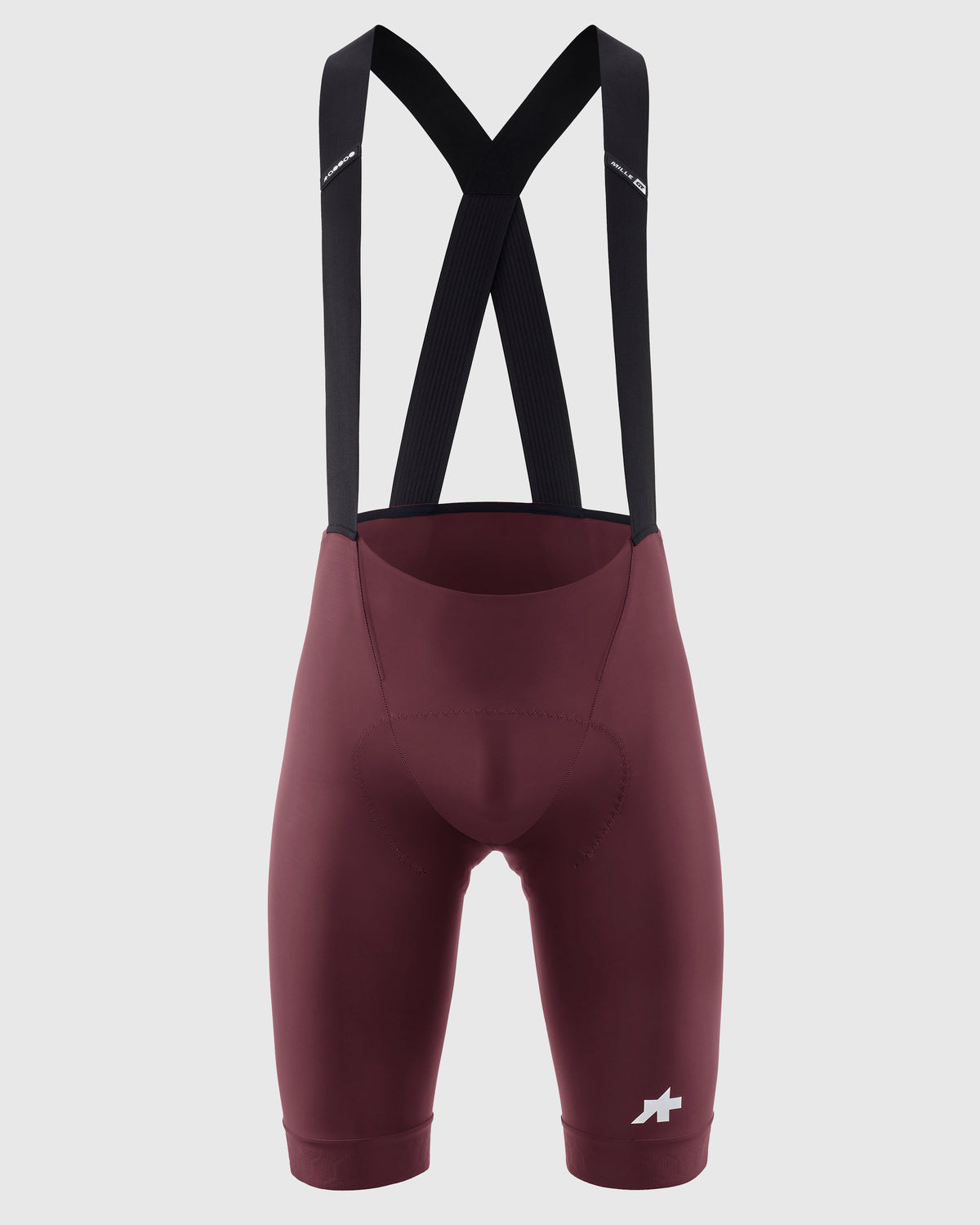 ASSOS MILLE GT Bib Shorts S11 – Burgundy Red, view 11